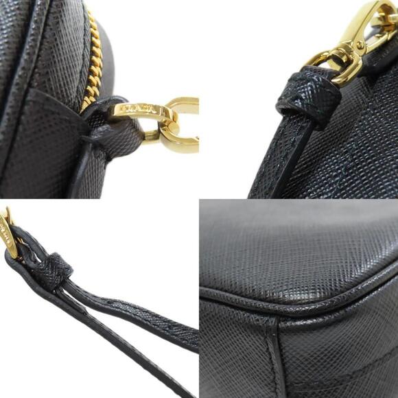 PRADA Black Saffiano Shoulder Bag - Picture 9 of 11